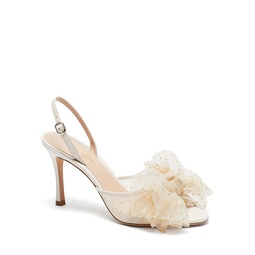 Womens Bridal Sparkle Slingback Sandals