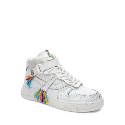 Womens Parker Rainbow Lace Up Embellished Sneakers