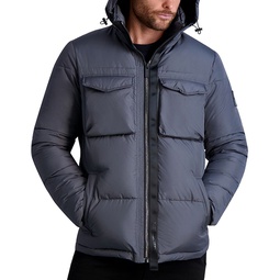 Quilted Zip Out Hood Puffer Jacket