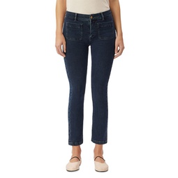Mara Mid Rise Straight Instasculpt Jeans in Seacliff