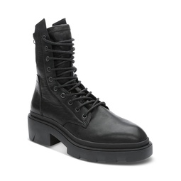 Womens Maddox Lace Up Combat Boots