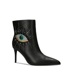 Womens Belgravia Pointed Toe Evil Eye High Heel Ankle Boots