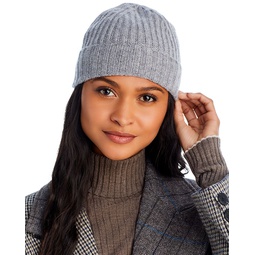 Ribbed Knit Cuff Cashmere Hat - 100% Exclusive
