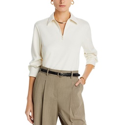 Collared Zip Blouse