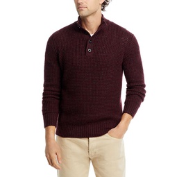 Wool & Cashmere Regular Fit Mock Neck Sweater