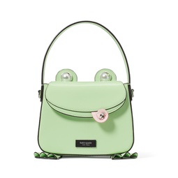Lily Patent Leather 3D Frog Hobo Bag