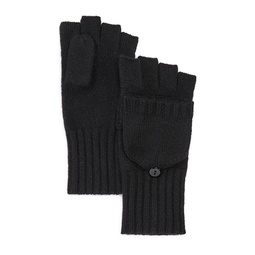Ribbed Knit Cashmere Pop Top Mittens - 100% Exclusive