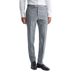 Grange Micro Houndstooth Slim Fit Suit Pants