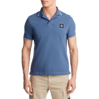Slim Fit Tipped Collar Short Sleeve Polo Shirt