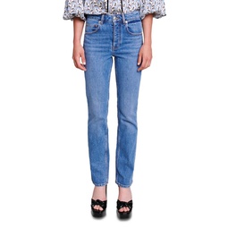 Penelope Mid Rise Jeans in Blue