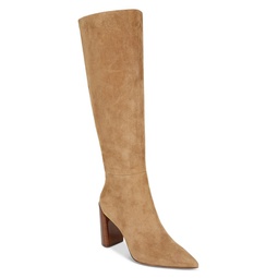 Womens Pilar Pointed Toe High Heel Boots