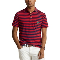Standard Fit Embroidered Lisle Polo Shirt