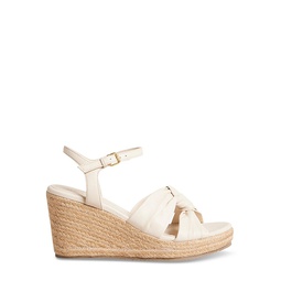 Womens Carda Knotted Strap Espadrille Wedge Heel Sandals