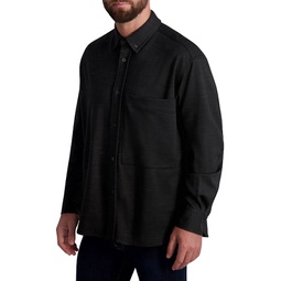 Marled Ponte Shirt Jacket