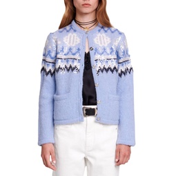 Matalino Sequin Embellished Cardigan Sweater