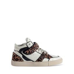 Womens Flash Lace Up Mid Top Sneakers