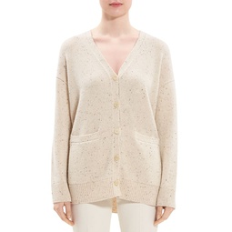 Wool Cashmere Donegal Cardigan