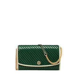 Robinson Patent Quilted Chain Wallet
