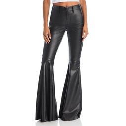 The Super Cha Cha Prep Faux Leather Flare Jeans