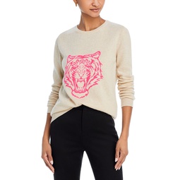 Tiger Graphic Cashmere Sweater