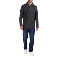 Stretch Regular Fit Double Breasted Peacoat