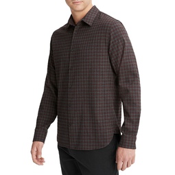 New Castle Printed Long Sleeve Button Front Shirt