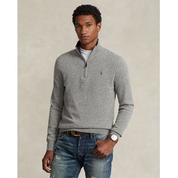 Cashmere Regular Fit Quarter Zip Mock Neck Sweater - 100% Exclusive