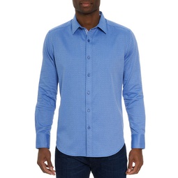 Metro Classic Fit Long Sleeve Button Front Shirt