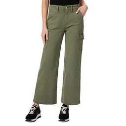 Carly Wide Leg Cargo Pants in Vintage Ivy Green
