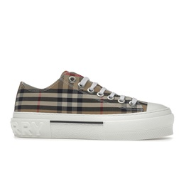 Burberry Vintage Check Cotton Sneakers Archive Beige White (Womens)