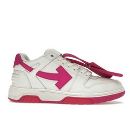 OFF-WHITE Out Of Office Calf Leather White Fuchsia (Womens)