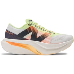 New Balance FuelCell SuperComp Elite v4 White Bleached Lime Glo Hot Mango (Womens)