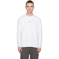 White Cotton Long Sleeve T-Shirt 221085M213023