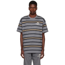 Gray New Balance Edition Stripe T-Shirt 221111M213059