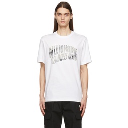 White Camo Arch Logo T-Shirt 221143M213001