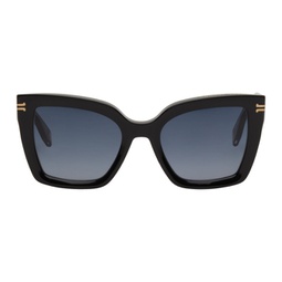 Black Icon Edge Oversized Square Sunglasses 221190F005002