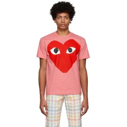 Pink Big Red Heart T-Shirt 221246M213025