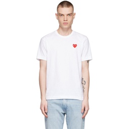 White Cotton T-Shirt 221246M213092