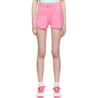 Pink Barbie Edition Velour Shorts 221251F088011