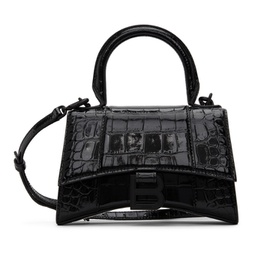 Black XS Hourglass Top Handle Bag 221342F046026