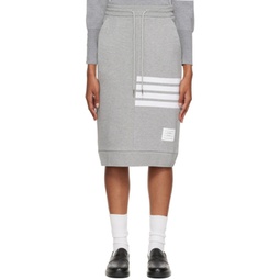 Grey Engineered 4-Bar Skirt 221381F092001