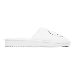 SSENSE Exclusive White Painted Mascot Slippers 221454F121000