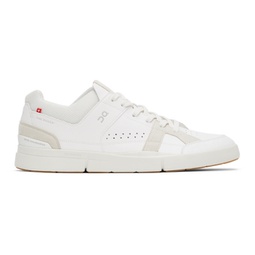 White Vegan Leather The Roger Clubhouse Sneakers 221585M237018