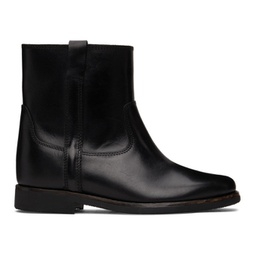 Black Leather Susee Boots 221600F113003