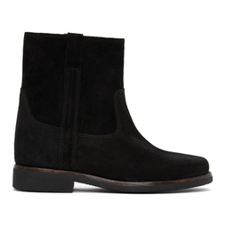 Black Suede Susee Boots 221600F113005