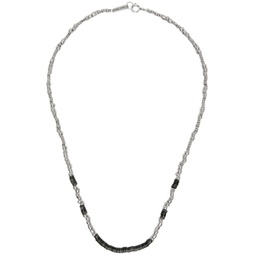 Black & Silver Really Necklace 221600M145018