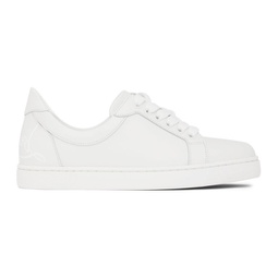 White Elo Loubi Flat Sneakers 221813F128004