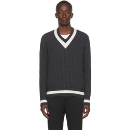Gray Wool Sweater 222111M206001