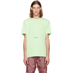Green Graphic Motif T-Shirt 222111M213043