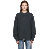 Black Bonded Sweatshirt 222129F098021